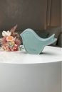 Tiziano handgefertigter Keramikvogel “Xanita” – Elegante Wohnkultur in Laguna Matt