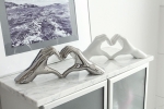 Gilde Design Keramik Hand "Heart" Handarbeit