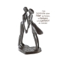 Preview: Design Skulptur "Heartbeat" brüniert 15 cm