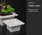 Preview: Blumentopf Vierkant Cilento 16,0 cm creme weiss - Tiziano