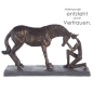 Mobile Preview: Gilde Skulptur"Comprehension"Poly broncefarbig