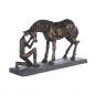Mobile Preview: Gilde Skulptur"Comprehension"Poly broncefarbig