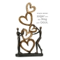 Mobile Preview: Gilde Skulptur "Herz auf Herz" 41 cm