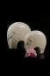 Preview: Deko Elefant Dario 9,5 cm creme weiss
