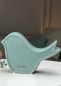 Preview: Tiziano handgefertigter Keramikvogel “Xanita” – Elegante Wohnkultur in Laguna Matt