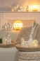 Preview: Tiziano Deko Dorf Mezzano LED mit 2 Häusern weiß-creme: Stilvolle Häuser in weiß-creme für gemütliche Atmosphäre 14 cm