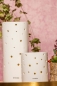 Preview: Deko Lichtsäule Latuna LED weiß creme 22 cm - Tiziano