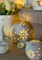 Preview: Tiziano Lichtkugel Tadino LED creme-weiß 15 cm