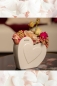 Preview: Vase Amorosa mit Herz creme - weiss 16,5 cm