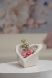 Preview: Teelichthalter Herzform Aresi creme-weiß 13 cm-Tiziano