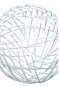 Preview: Deko Kugel "Wires" 16 cm Gilde