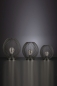 Mobile Preview: Lampe Glitter LED schwarz 23 cm