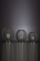 Preview: Deko Lampe Gitter Krono LED schwarz 23 cm - Tiziano Design