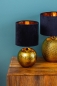 Preview: Lampe Aileen Krono rund gold/samt 40 cm