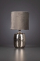 Preview: Lampe Krono Aileen oval silber/samt 37 cm - Tiziano Design