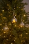 Preview: Christbaum Kugel Vila LED mit Baum silber/gold 8 cm Tiziano