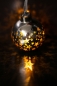 Mobile Preview: Tiziano Christbaum Kugel Vila LED mit Sterne silber/gold 8 cm