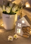 Preview: Tiziano Lichthaus Marcelli LED mit Holzblume
