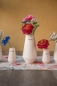 Preview: Tiziano Blumenvase Tosini schmal weiss creme 10 cm