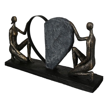 Skulptur "Affair of the Heart" Poly 21 cm