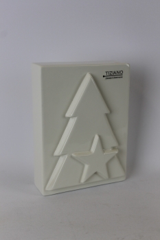 Dekoobjekt Stern creme weiß 15,0 cm