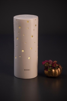 Deko Lichtsäule Latuna LED weiß creme 22 cm - Tiziano