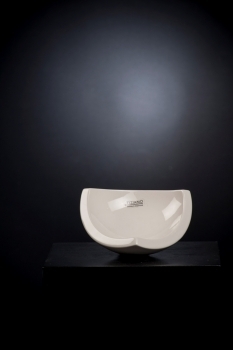 Deko Schale Triolo creme weiß 20 cm Tiziano