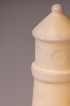 Deko Leuchtturm Farol LED creme weiss 17 cm - Tiziano
