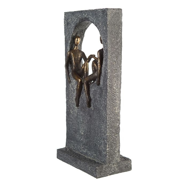 Gilde Skulptur "Round Place"-"Runder Platz" 34,5 cm