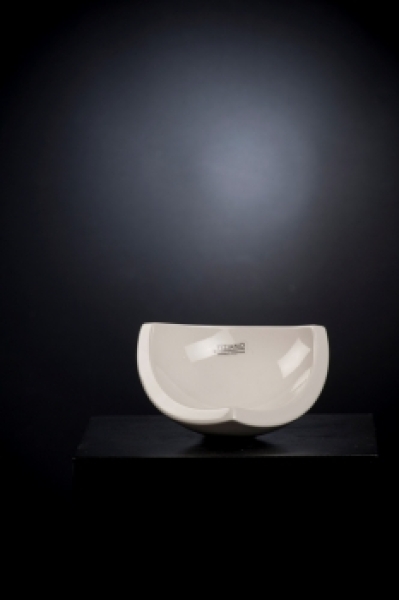 Deko Schale Triolo creme weiß 20 cm Tiziano