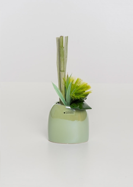 Vase Caruso hoch hellgrün 11 cm