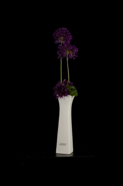 Vase Ferrara creme weiß 25 cm