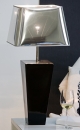 Lampe Trapez schwarz-crome 40 cm