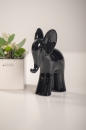 Dekofigur Elefant Aron schwarz 23 cm